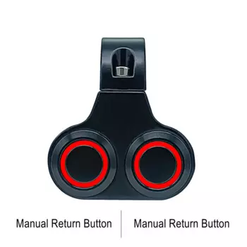 Двойная кнопка для мотоцикла, светодиодный переключатель фар, контроллер рулевого управления, лампа включения-выключения для мотоцикла, 22 мм, ручка, водонепроницаемая