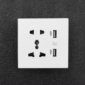 Двойная розетка Kebidumei с USB