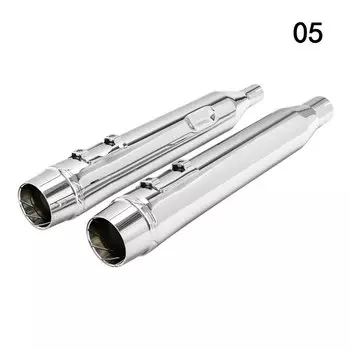 Двойная выхлопная труба для мотоцикла, глушитель без шнуровки для Harley Touring Street Electra Glide Road King 2017-2021 FLHR FLHX FLTRX FLHTK