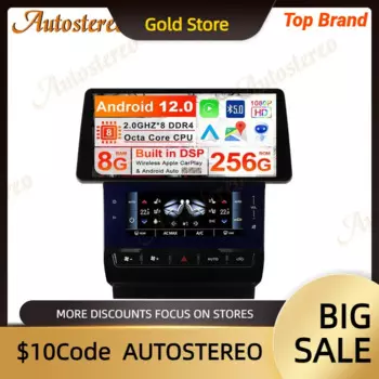 Двойной экран 2023 Gen Android 12 для Maserati Quattroporte 2013-2019, автомобильный GPS-навигатор, мультимедийный плеер, автомобильное стерео головное устройство