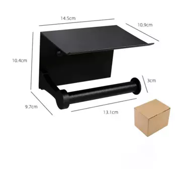 Двойной держатель для туалетной бумаги из алюминиевого сплава