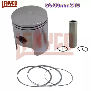 Двойной ход 56 мм 56,25 мм 56,5 мм 56,75 мм 57 мм для Suzuki TS125 TC125 DS125 RV125 поршень 14 мм комплект колец
