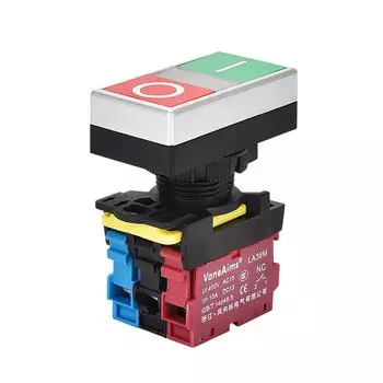 Двойной переключатель VaneAims 22 мм с подсветкой