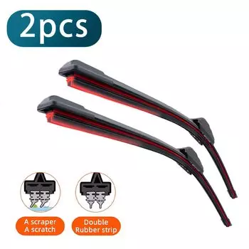 Двойной резиновый автомобильный дворник для Hyundai Ioniq IX20 Kona Kauai Terracan Matrix Royens Trajet, передние лопасти, щетки, резак, аксессуары