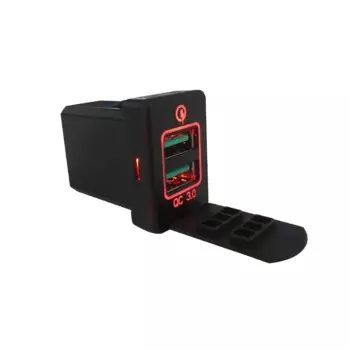 Двойной USB-разъем QC3.0, адаптер быстрой зарядки, автомобильное зарядное устройство, Зарядка телефона для Mitsubishi Outlander 3 2018 ASX Pajero Sport Xpander