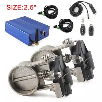 Двойной выпускной клапан с дистанционным управлением вырезами для труб 2 дюйма/2,25 дюйма/2,5 дюйма/2,75 дюйма/3 дюйма, 2 комплекта для BMW M3/M4 E82/E88