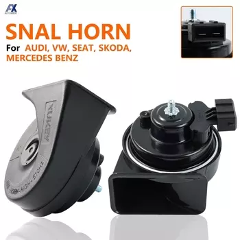 Двойной звуковой сигнал в виде улитки 12 В 110-125 дБ, водонепроницаемый, высокий низкий для Skoda Octavia Fabia Superb Audi A4 B5 100 80 A8 D2 A3 8L VW Sharan Passat