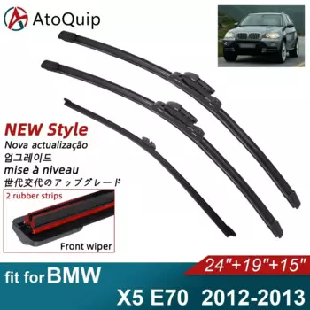 Двойные резиновые автомобильные дворники для 2012-2013 BMW X5 E70, стеклоочистители переднего и заднего ветрового стекла, автомобильные аксессуары 2012 2013