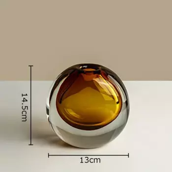 Двухцветная стеклянная ваза ZIZI FISH