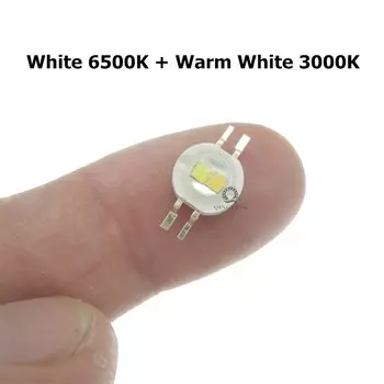 Двухцветные светодиодные диоды QINGYING Double Color LED 2*3 Вт