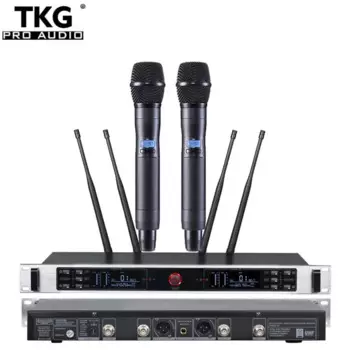 Двухканальный беспроводной микрофон TKG TURE разнообразие 640-690 МГц