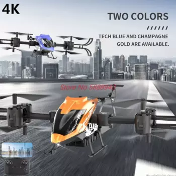 Двухосевой складной Радиоуправляемый вертолет 4K с Wi-Fi, FPV, 2,4 ГГц
