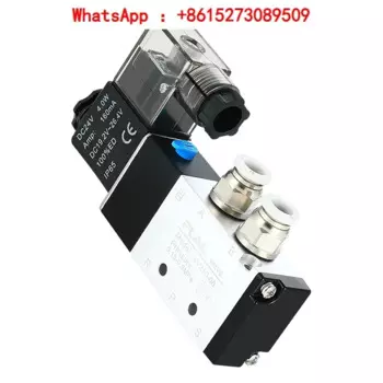 Двухпозиционный пятиходовый электромагнитный клапан 4V210-08, 24 В, стандартный клапан, цилиндрический обратный клапан 220 В
