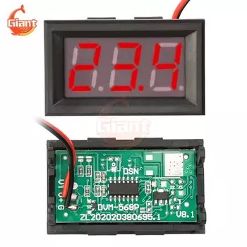 Двухпроводной вольтметр постоянного тока от 4,5 в до 30 В