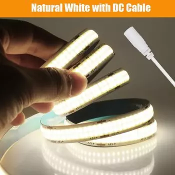 Двухрядная светодиодная лента XUNATA COB 600leds/м 12/24В 3000/4000/6500К