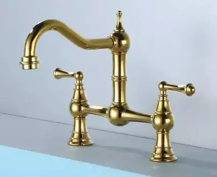 Двухручевой латунный смеситель для кухни Tuqiu