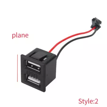 Двухслойная USB-розетка с разъемом типа c, гнездо a, USB-розетка для зарядки с кабельным разъемом