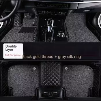 Двухслойный автомобильный напольный коврик на заказ, коврик подходит для Hyundai Santa Fe 5 мест 2013-2023 2010-2012 Azera, аксессуары для интерьера