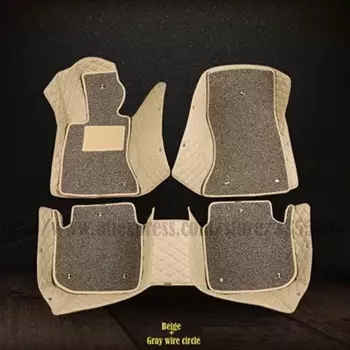 Двухслойный индивидуальный 3D автомобильный напольный коврик для BMW 3 серии F30 F31 Touring F34 GT G20 2020-2023, аксессуары для интерьера