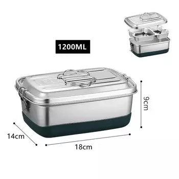 Двухслойный ланч-бокс CPLIFE из нержавеющей стали 304