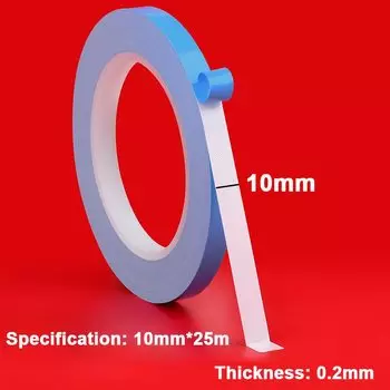 Двухсторонняя термопроводящая лента TFAAI 25M синяя 5-25мм