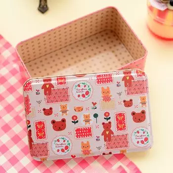 Двухсторонняя жестяная канцелярская коробка lyybx