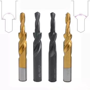 Двухступенчатое сверло KAVTECNC TOOLS HSS 90/180 градусов M3/M4/M5/M6/M8/M10