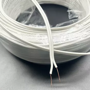 Двухжильный телефонный провод, 2-жильный 0,5 квадратный телефонный провод из чистой меди, стационарный кабель 100 м, 2-контактный одножильный жесткий кабель