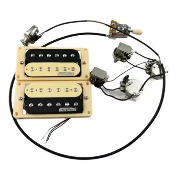 Двукосниматель с двойной катушкой Wilkinson Ainico5 Humbucker Звукосниматели для электрогитары 4C с двухтактным переключателем Жгут проводов Гитарный звукосниматель