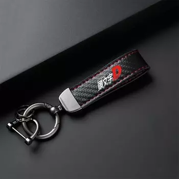 Двусторонняя вышивка, начальный D Fujiwara Tofu Store, брелок для ключей, автоматический ключ, стальной пружинный зажим, ремешок, аксессуары для ключей от машины