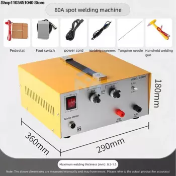 DX-80A Импульсная точечная сварка Ручной лазерный аппарат для точечной сварки Точечная сварочная машина Золото Серебро Инструменты для обработки ювелирных изделий 110 В 220 В 50/60 Гц
