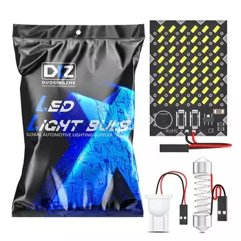 DXZ 1 шт. W5W T10 светодиодные лампы Canbus 48SMD 12 В 24 В WY5W C5W C10W Фестон салона автомобиля Купол для чтения Парковочные огни Авто лампа