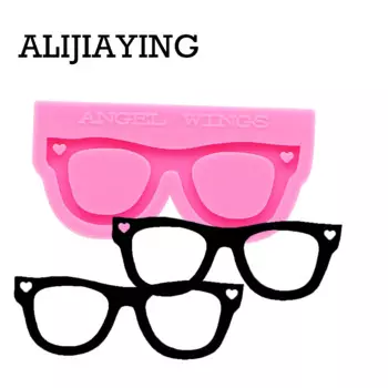 Глянцевая форма очков для ключей DY0157, силиконовая форма «сделай сам», подвеска для ключей для девушек, ювелирные изделия