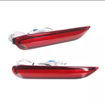 Дымчатые/красные линзы, красный светодиодный отражатель заднего бампера, стоп-сигнал, противотуманные фары с последовательным указателем поворота для Infiniti Q50 QX56 Nissan