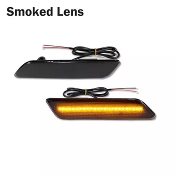 Дымчатые/прозрачные линзы Янтарный светодиодный передний бампер автомобиля, боковые габаритные огни поворота для Chrysler Sebring Fender 2007-2010 гг.