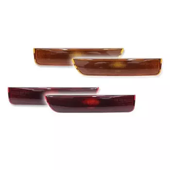 Дымчатый/янтарный/красный объектив, передний задний бампер, боковой габаритный фонарь, корпус для Volkswagen Passat B5.5 2001-2005, без лампы/розетки