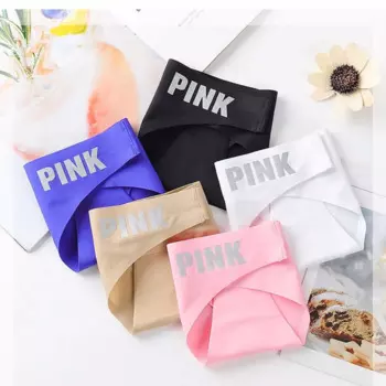 Дышащие корейские хлопковые нейлоновые трусы с низкой талией для девочек, бесшовные трусы с надписью, спортивные стринги, шелковые трусики, женское нижнее белье