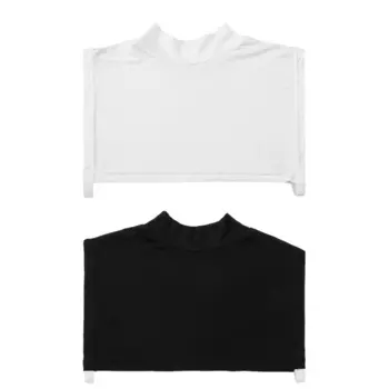 Дышащий однотонный женский свитер со съемным воротником, рубашка, принадлежности для шитья, свитер с накладным воротником, для