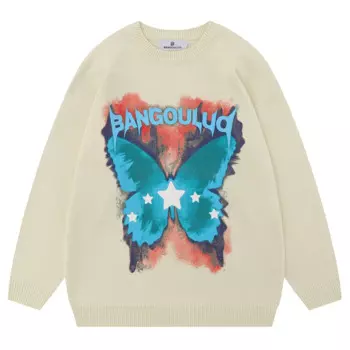 Джемпер мужской трикотажный в стиле хип-хоп