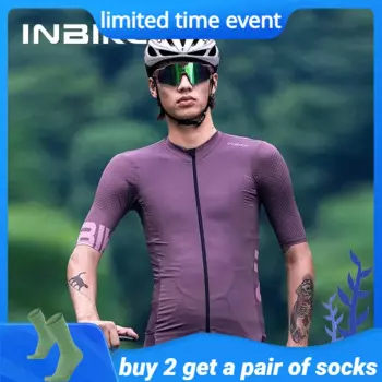 Джерси INBIKE мужское с коротким рукавом, дышащая одежда для мужчин, быстросохнущая профессиональная веломайка с 3 карманами, на лето