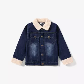 Джинсовая куртка для мальчиков и девочек PatPat