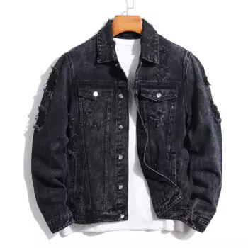 Джинсовая куртка мужская Модная студенческая Красивая универсальная куртка в Корейском стиле новая модная джинсовая куртка-бомбер ковбойская куртка