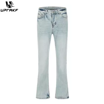 Джинсы-клеш с карманами, летние