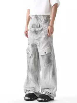 Джинсы мужские мешковатые с двойной посадкой, Y2k