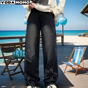 Джинсы мужские мешковатые в стиле «хип-хоп», 2024