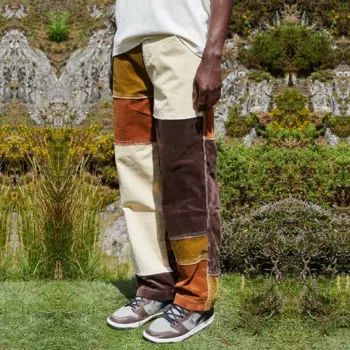 Джинсы мужские, прямые, с бахромой, в стиле хип-хоп