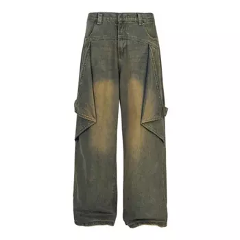 Джинсы мужские прямые в стиле хип-хоп панк