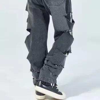 Джинсы мужские свободного покроя, на весну/зиму