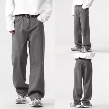 Джинсы мужские свободного покроя в стиле хип-хоп