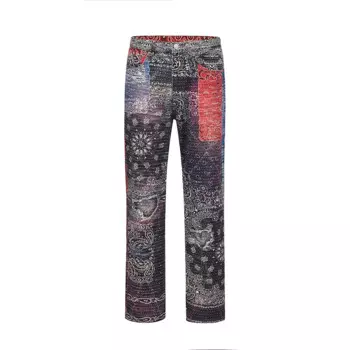 Джинсы мужские в стиле хип-хоп, составного кроя